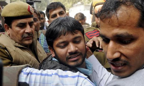 null Kanhaiya Kumar, the head of the JNU students  union, who was arrested on sedition charges