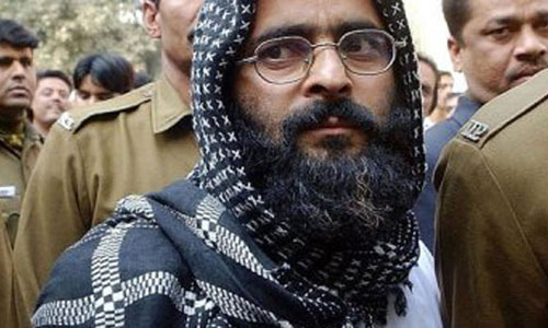 Afzal Guru was executed in Feb 2013 conspiring with and sheltering the militants who attacked the parliament