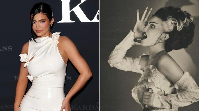 Kylie Jenner Transforms Into Bride Of Frankensteins Elsa Lanchester