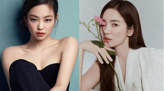 The Glory Star Song Hye Kyo And Blackpinks Jennie Pose Together At