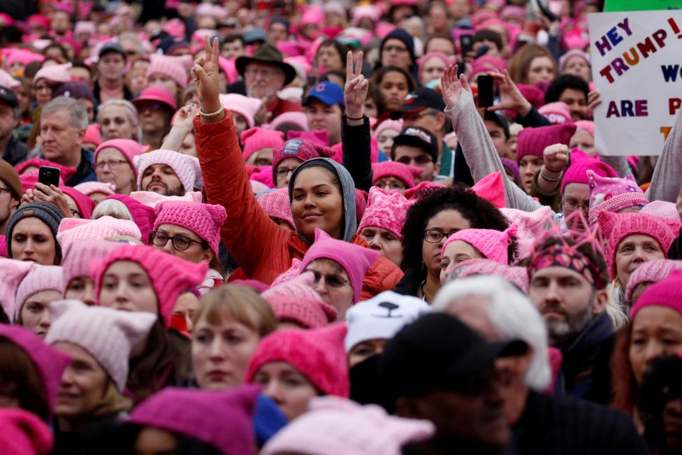  DAY 2 / JANUARY 21: Hundreds of thousands of women filled the streets of major American cities to lead an unprecedented wave of international protests against President Donald Trump, mocking and denouncing the new U.S. leader one day after his inauguration. Women activists, outraged by Trump