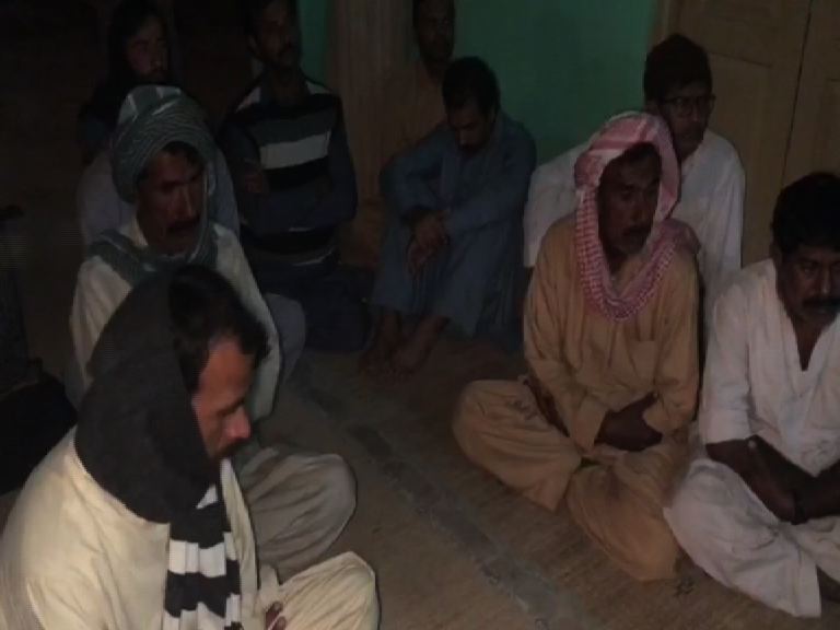 Family members mourn deceased Samiullah