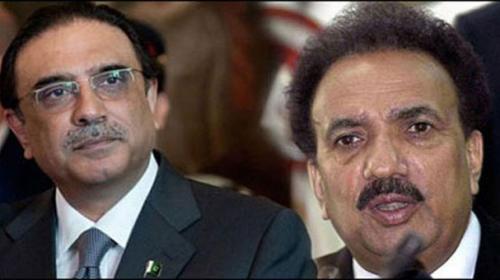 Malik briefs Zardari about London meeting