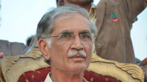 Peshawar Corps Commander meets Pervez Khattak