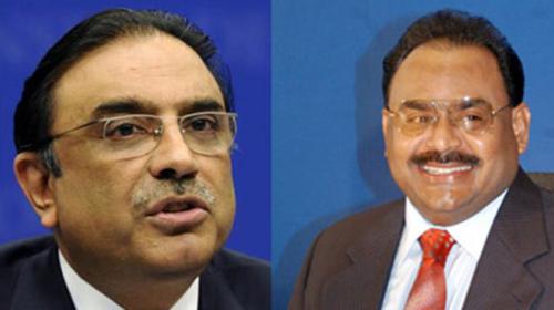 Altaf, Zardari discuss Senate polls