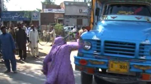 Relatives protest after four gunned down outside Faisalabad court