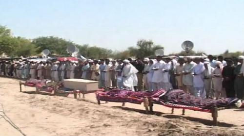 Funeral prayers offered for labourers killed in Turbat 