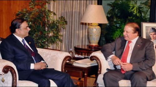 Nawaz Sharif meets Zardari 