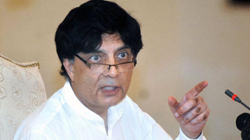 Nisar lashes out at Zardari for ‘anti-military’ statement