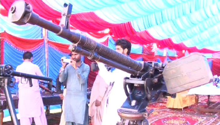 anti-aircraft-guns-rocket-launchers-among-weapons-seized-in-ghotki