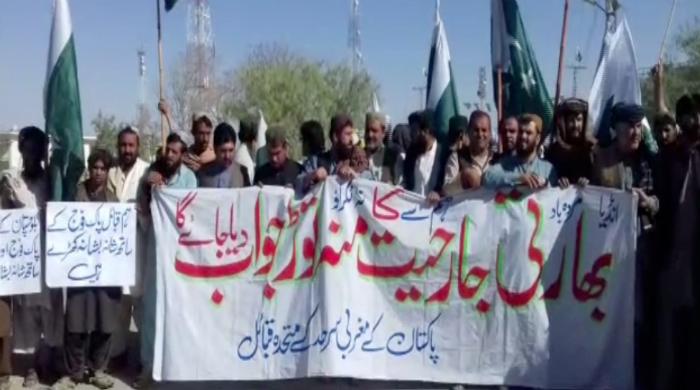 Pashtun tribes protest against India in Chaman