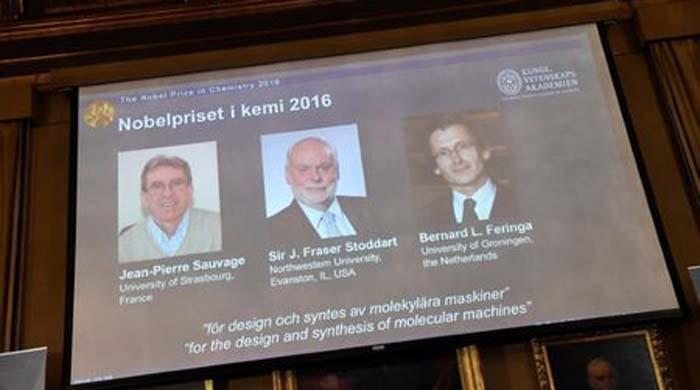 Trio wins Nobel chemistry prize for 'world's smallest machines'