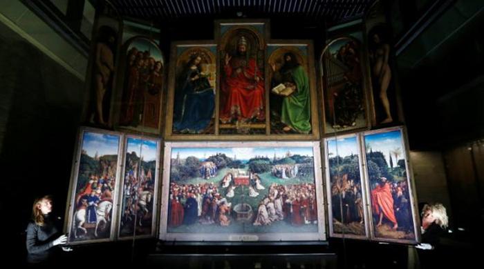 Flemish altarpiece masterwork part-restored to former glory