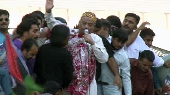 PPP supporters welcome Qadir Patel after release from jail