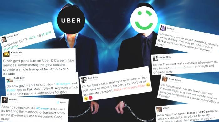 Twitter reacts to ban on ride-hailing services in Pakistan