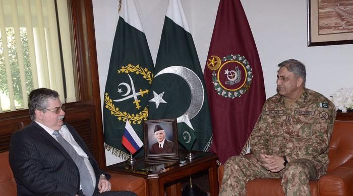 Russian ambassador meets COAS Qamar Bajwa