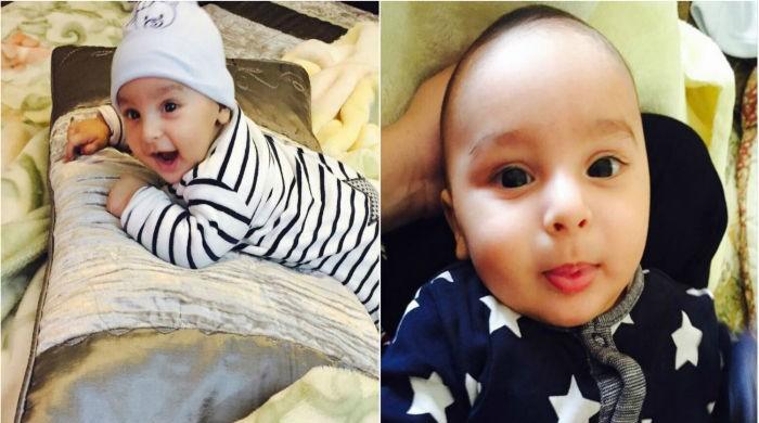 Bundle of joy: Shoaib Akhtar reveals pictures of his son