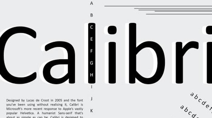 abcdee+calibri font