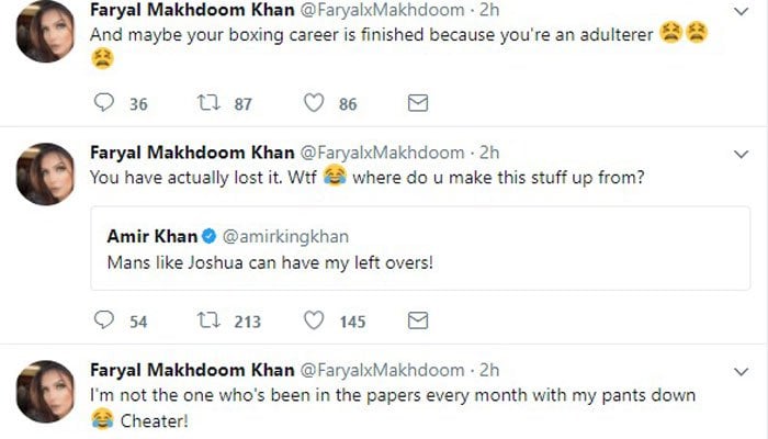 Amir Khan and wife split up in explosive Twitter outburst