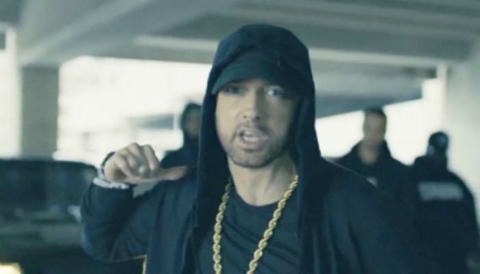 eminem with a hoodie