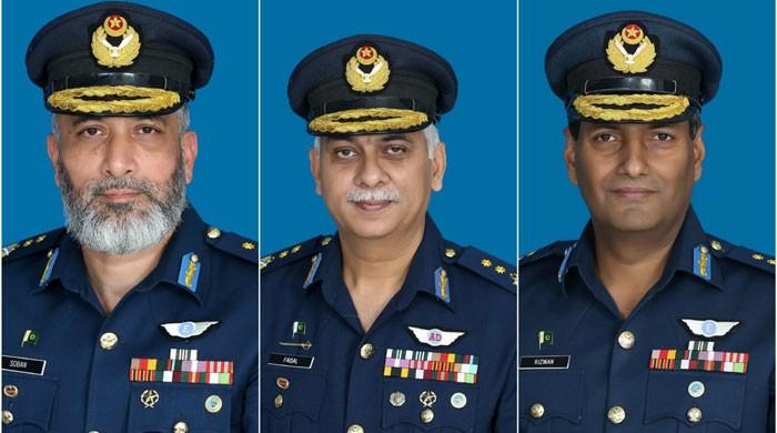 Govt promotes three PAF officers to air vice marshal