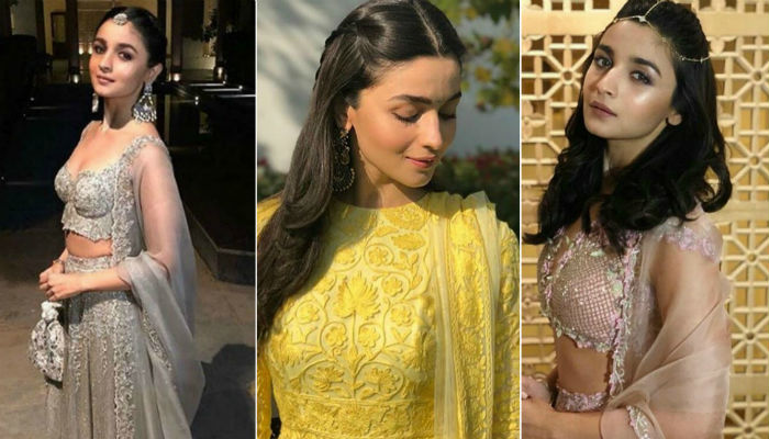 All the inside pictures of Alia Bhatt in her best friend's wedding. |  Indian wedding outfits, Dress indian style, Wedding outfit