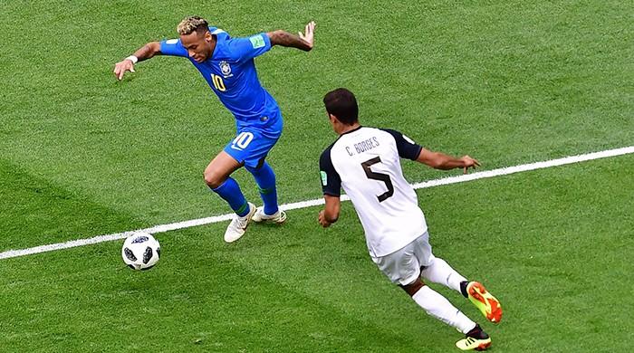 Saint Petersburg, Russia. 22nd June 2018. Roberto Firmino of Brazil during  the 2018 FIFA World Cup Group E match between Brazil and Costa Rica at  Saint Petersburg Stadium on June 22nd 2018