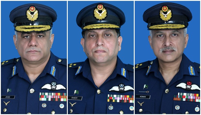 Government promotes three PAF officers as Air Marshals