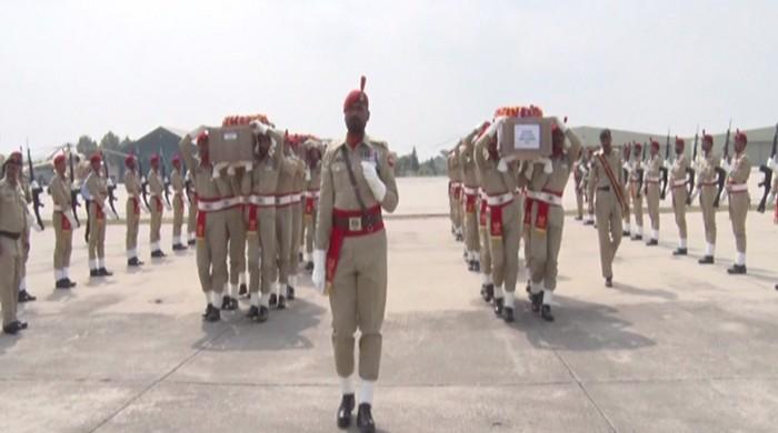 Funeral Prayers Of Martyred Soldiers Held In Rawalpindi