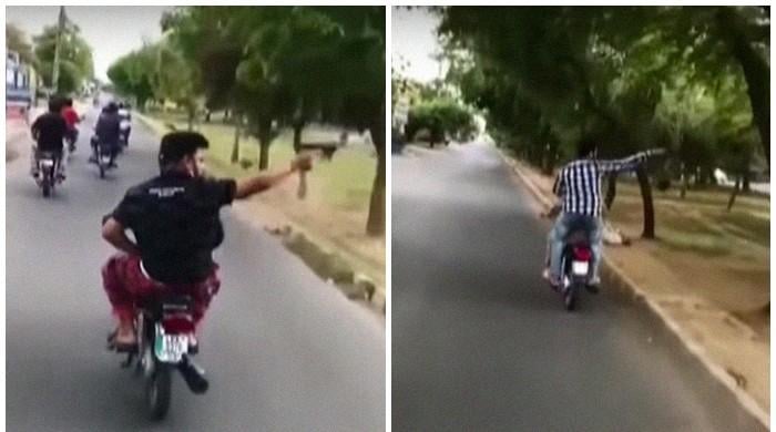 Police Arrest One Of Many Lahore Bikers Engaging In Aerial Firing After Video Goes Viral