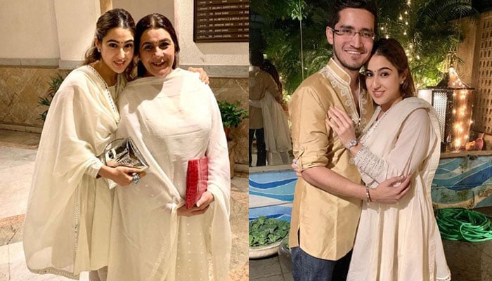 Sara Ali Khan Twins With Mom Amrita Singh In Matching White Outfit