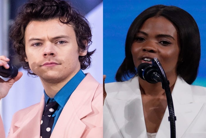 Candace Owens slammed for insensitive remark on Harry Styles' Vogue dress