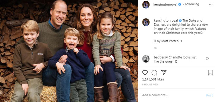 Kate Middleton, Prince William officially release Christmas card photo