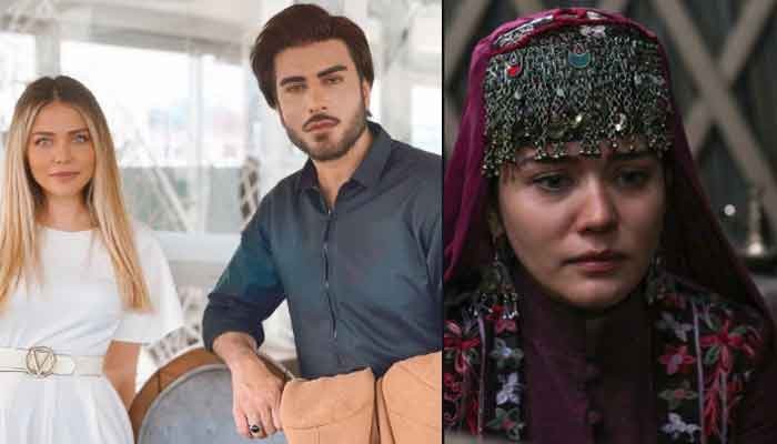 Imran Abbas Engages In Casual Talk With Turkish Actress Who Played Bamsi S Wife