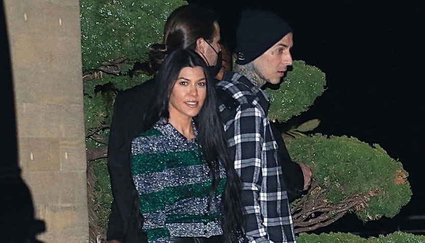 Kourtney Kardashian Celebrates Easter With Her Beau Travis Barker