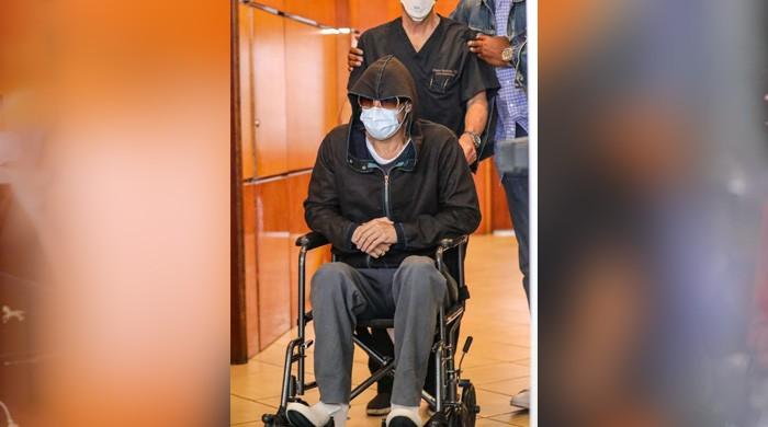 Brad Pitt spotted leaving hospital in wheelchair