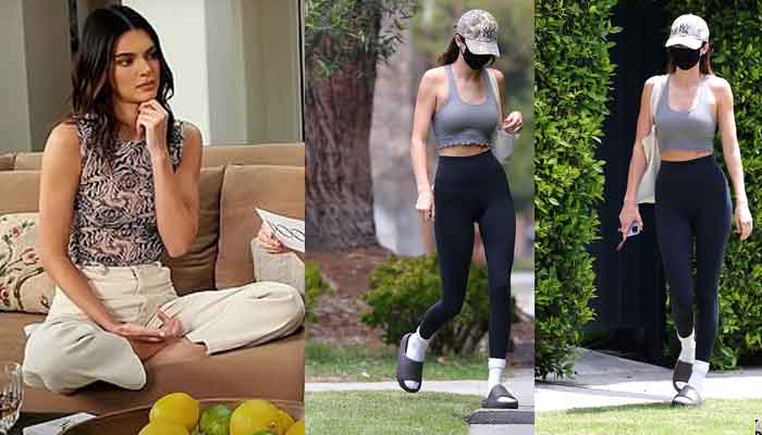 Kendall Jenner shows off her model figure as she hits the gym