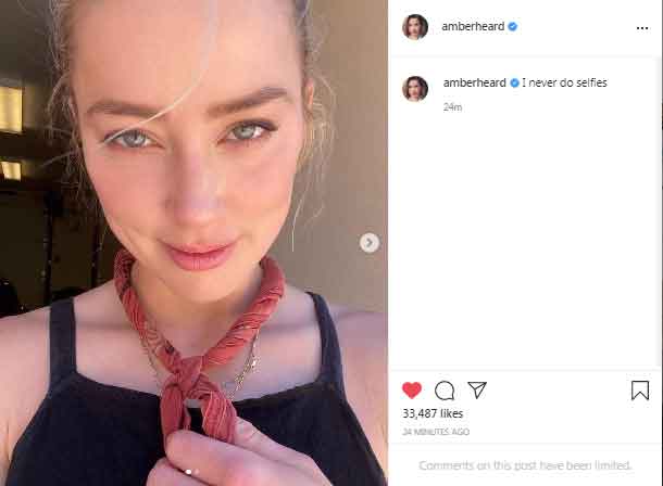 I Never Do Selfies Says Amber Heard