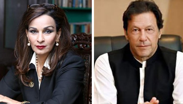 PPP leader Sherry Rehman (L) and Prime Minister Imran Khan (R). Photo: File