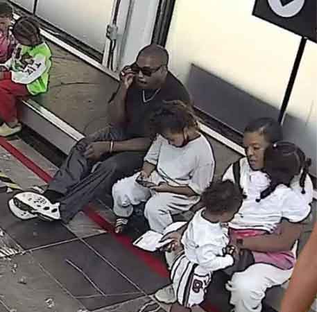 Kanye West spotted with four children at Mexico airport