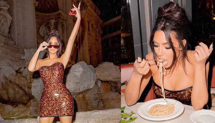 Kim Kardashian spotted enjoying exotic cuisine in Romes famous restaurant