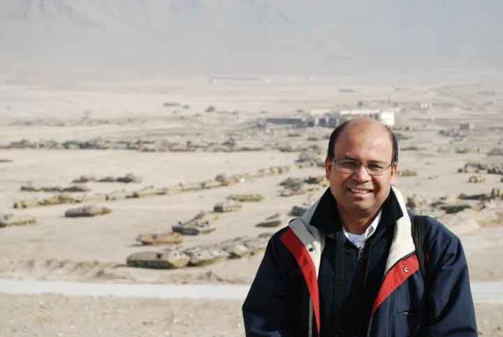 Tanks left behind by Soviet forces in 1988 can be seen dotting the landscape. — Photo provided by author