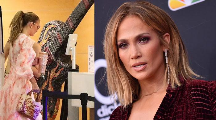 Jennifer Lopez shows off her grace in pink summer dress as she steps ...
