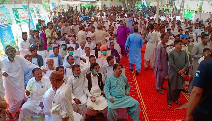 The Ganesh Temple in Rahim Yar Khan reopens for worshippers after it was restored and handed over to the temples committee, on August 11, 2021. — Photo courtesy journalist and activist Dharminder Kumar