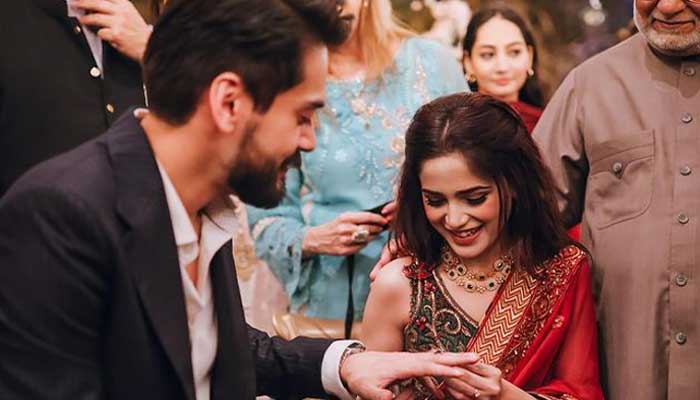 Aima Baig delights fans with unseen photos with Shahbaz Shigri from engagement dinner