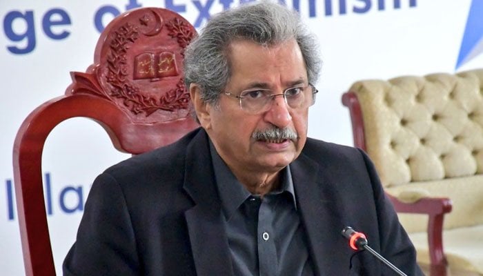 Federal Minister for Education and Professional Training Shafqat Mehmood. Photo: File