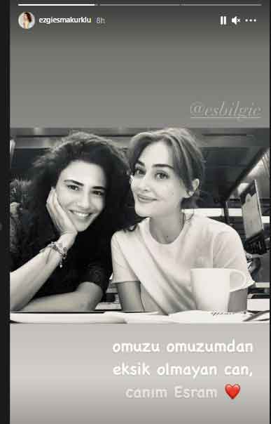 The actress who played Banu Çiçek in Dirilis: Ertugrul shares photo with co-actor Esra Bilgic