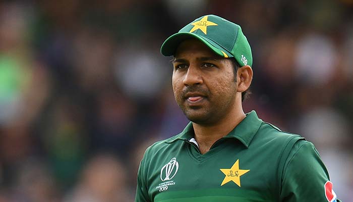 Former Pakistan captain Sarfaraz Ahmed during an ICC Cricket World Cup 2019 match. Photo: AFP