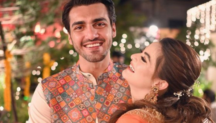 Watch: Ahsan Mohsin Ikram, Minal Khan kill it at the dance floor in video from Dholki