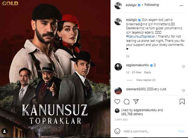 Esra Bilgic stars in new TV series with Dirilis:Ertugrul actor